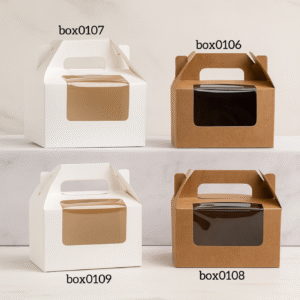 photo-output درزن(١٢ حبه) بوكس كرتوني انيق ذو نافذة شفافه امامية بالوان واحجام مختلفه