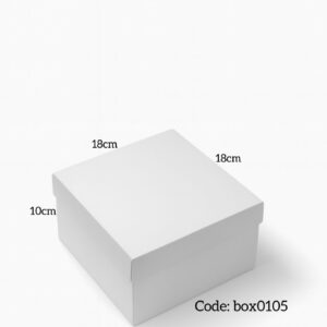 photo-output درزن (12 حبه) بوكس ابيض مقاس 18x18x10 cm